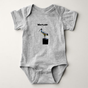 Waylon Name mit Bin Chicken, Baby Bodysuit Strampler