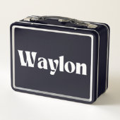 Waylon Name Personalisiert Metall Brotdose (Rückseite)