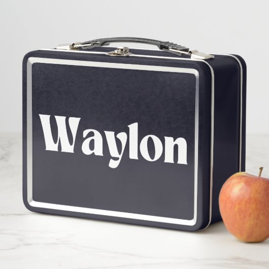 Waylon Name Personalisiert Metall Brotdose (Beispiel)