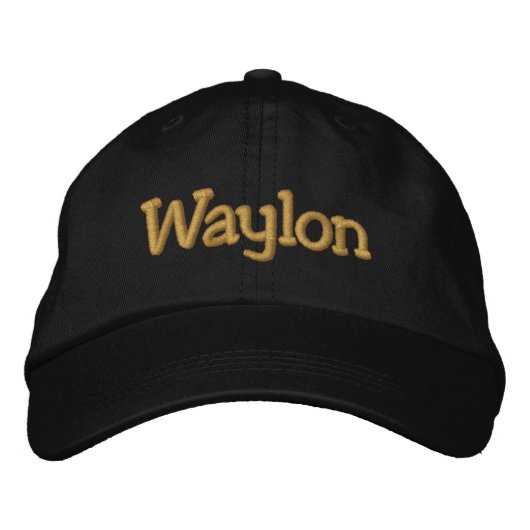 Waylon Personalisiert Baseball Cap / Hat Bestickte Baseballkappe (Vorderseite)