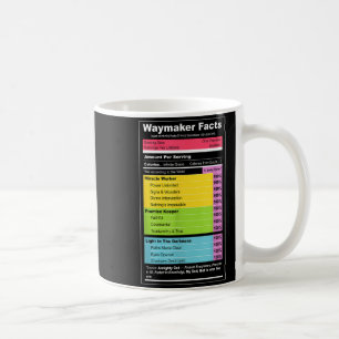 Waymaker Fakten Christliches T-Shirt _ Faith Nutri Kaffeetasse