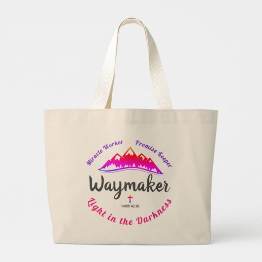 WayMaker große Tote-Tasche Jumbo Stoffbeutel (Rückseite)