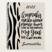 Waymaker Inspiration Motivierend Animal Print Planer (Vorderseite)