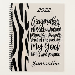 Waymaker Inspiration Motivierend Animal Print Planer