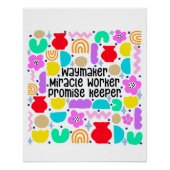 Waymaker Miracle Digital Art Poster (Vorderseite)