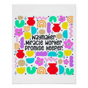 Waymaker Miracle Digital Art Poster