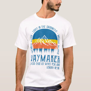 Waymaker Miracle Worker Jesus Christ Christliche R T-Shirt