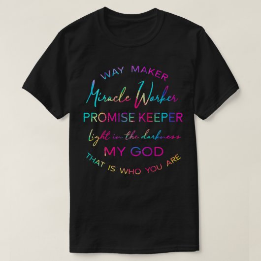 Waymaker Miracle Worker Promise Keeper, Farbe Chri T-Shirt (Design vorne)