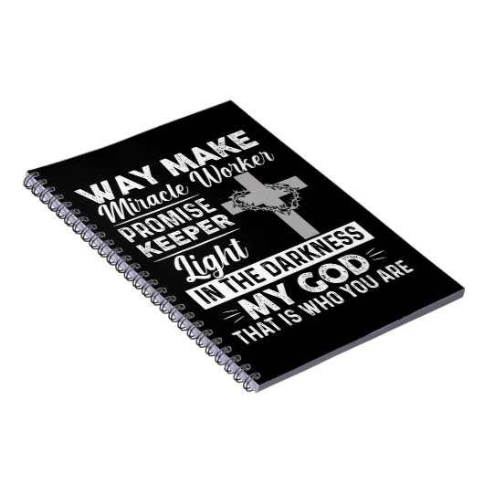 Waymaker Miracle Worker Promise Keeper Light Jesus Notizblock (Rechte Seite)