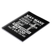 Waymaker Miracle Worker Promise Keeper Light Jesus Notizblock (Linke Seite)