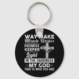 Waymaker Miracle Worker Promise Keeper Light Jesus Schlüsselanhänger
