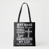 Waymaker Miracle Worker Promise Keeper Light Jesus Tasche (Vorderseite)