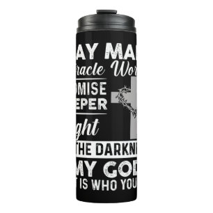 Waymaker Miracle Worker Promise Keeper Light Jesus Thermosbecher