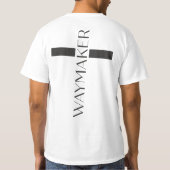 Waymaker Moderner Cross Minimalistischer T - Shirt (Rückseite)