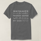 WAYMAKER VERSPRECHEN MIRACLE WORKER CHRISTLICH HAL T-Shirt (Design vorne)