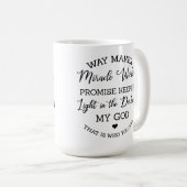 Waymaker, Wunderarbeiter - Schwarzer Druck Kaffeetasse (VorderseiteRechts)