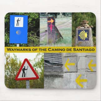 Waymarks des Camino Des Santiago Mousepad