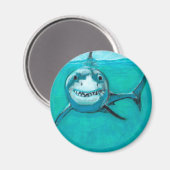 "Wayne" der große weiße Hai Magnet (Vorderseite/Rückseite)