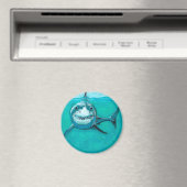 "Wayne" der große weiße Hai Magnet (In Situ (Geschirrspüler))