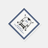 WAYNE Hockey Player Sport Themenjunge Geburtstag Serviette (Ecke)