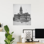 Wayne Landkreis Courthouse Poster (Heimbüro)