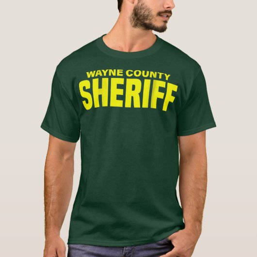 Wayne Landkreis Michigan Sheriff Deputies Uniform T-Shirt (Vorderseite)