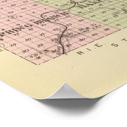 Wayne Landkreis, Nebraska Poster (Ecke)