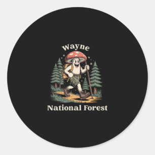 Wayne National Forest Ohio Wandern Pilz Urlaub Runder Aufkleber