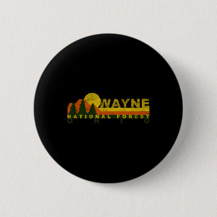 Wayne National Forest Vintage Retro  Button