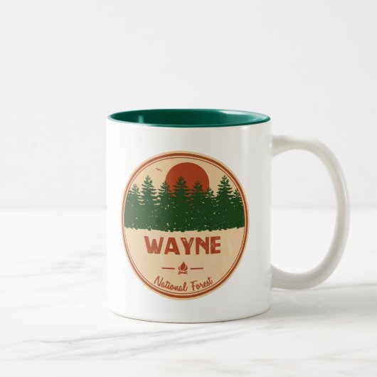 Wayne National Forest Zweifarbige Tasse (Rechts)