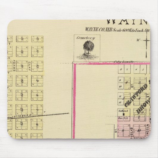 Wayne, Nebraska Mousepad (Vorne)