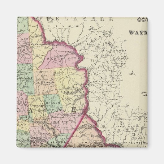 Wayne, Pike Landkreises Magnet (Vorne)