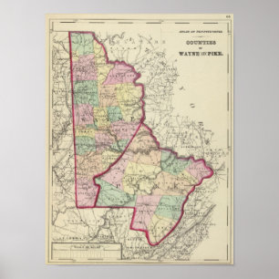 Wayne, Pike Landkreises Poster