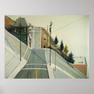 wayne thiebaud - 24th street kreuzung 1977 poster