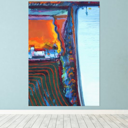 Wayne Thiebaud art Leinwanddruck (Insitu (Holzboden))