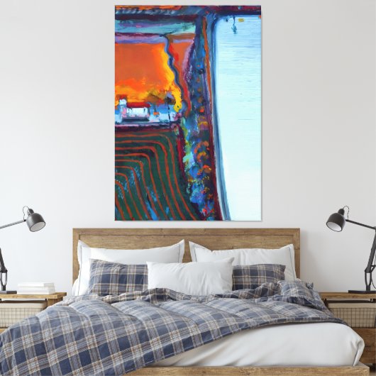 Wayne Thiebaud art Leinwanddruck (Insitu (Schlafzimmer))
