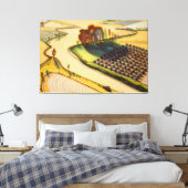 Wayne Thiebaud art Leinwanddruck (Insitu (Schlafzimmer))