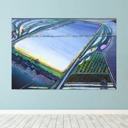 Wayne Thiebaud art painting Leinwanddruck (Insitu (Holzboden))