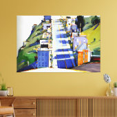 Wayne Thiebaud art style Leinwanddruck (Insitu (Wohnzimmer))
