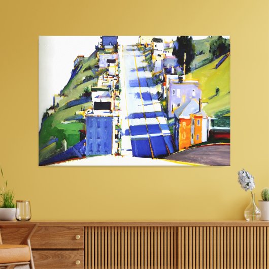 Wayne Thiebaud art style Leinwanddruck (Insitu (Wohnzimmer))