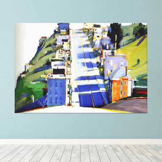 Wayne Thiebaud art style Leinwanddruck (Insitu (Holzboden))