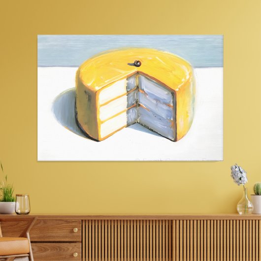 Wayne Thiebaud art style Leinwanddruck (Insitu (Wohnzimmer))