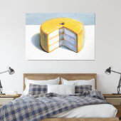 Wayne Thiebaud art style Leinwanddruck (Insitu (Schlafzimmer))