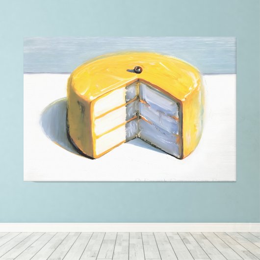 Wayne Thiebaud art style Leinwanddruck (Insitu (Holzboden))