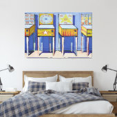 Wayne Thiebaud art style Leinwanddruck (Insitu (Schlafzimmer))