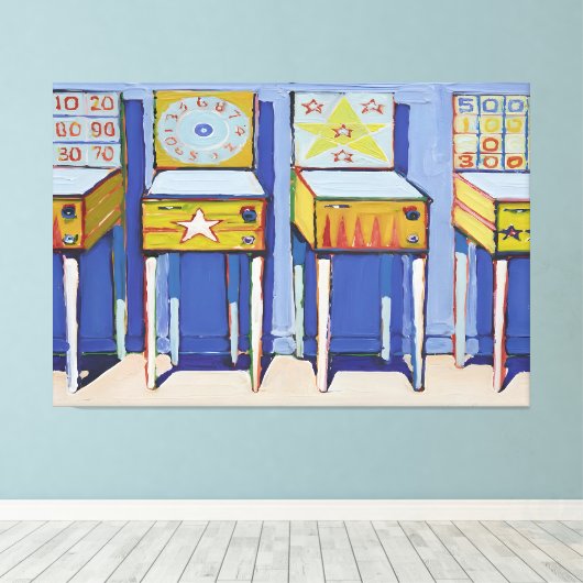 Wayne Thiebaud art style Leinwanddruck (Insitu (Holzboden))