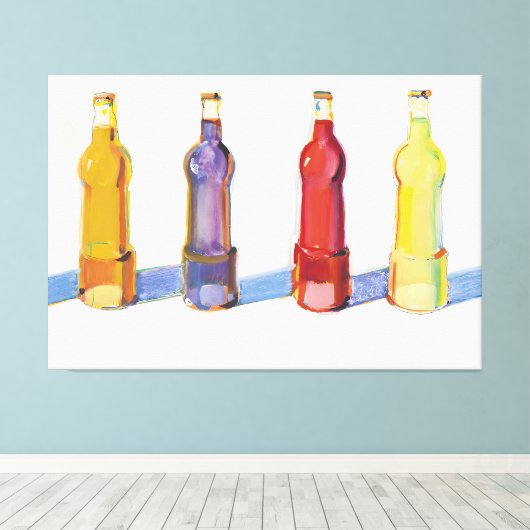 Wayne Thiebaud art style Leinwanddruck (Insitu (Holzboden))