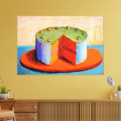 Wayne Thiebaud art style Leinwanddruck (Insitu (Wohnzimmer))