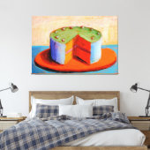 Wayne Thiebaud art style Leinwanddruck (Insitu (Schlafzimmer))