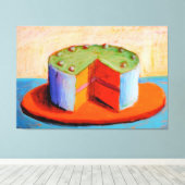 Wayne Thiebaud art style Leinwanddruck (Insitu (Holzboden))